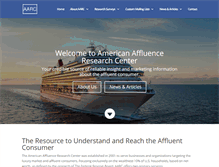 Tablet Screenshot of affluenceresearch.org